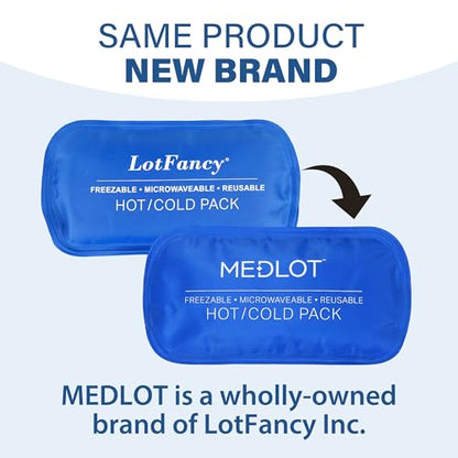 LotFancy Gel Ice Packs, 2pc Reusable Hot Cold Pack for Therapy, Heating Cooling Gel Pad, Pain Relief for Face, Head, TMJ, Wisdom Teeth, Oral Facial Surgery, Sport Injuries, Migraine, Muscle Joint - style: 7.5 x 3.75in (2 Pack for Face Wrap)