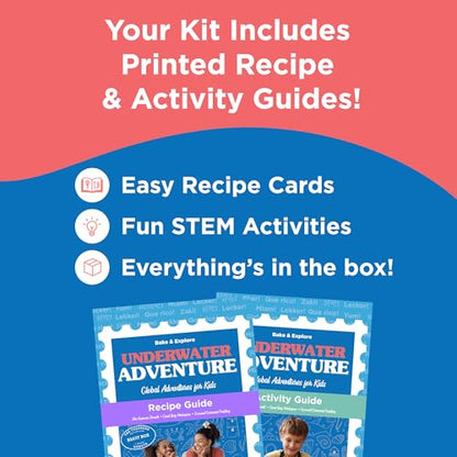 BāKIT Box Ube Treasure Donuts Kit – Make Ube Donuts at Home with Kids | Baking Kit with STEM Activities, Pre-Measured Ingredients, and Educational Fun - color: Ube Treasure Donuts