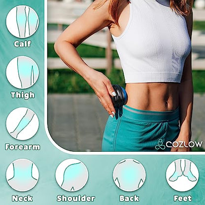 Massage Ball, Muscle Massager Roller Tool for Trigger Point Deep Tissue Release, Hand Held Manual Massage Therapy for Back, Neck, Leg, Shoulder, Foot Pain Relief by Cozlow - color: Massage Ball