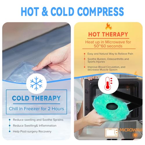 Couleurs Cooling Knee Brace Adjustable, Ice Pack for Knee Injuries, Reusable Hot Cold Therapy Wrap for Joint Pain Arthritis Meniscus Tear, Sprains & Swelling, 2 Packs (Green)