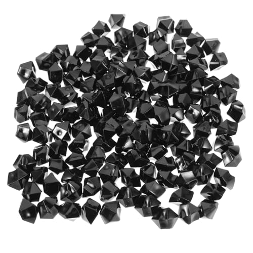 COLLBATH Black Irregular Faux Ice Stone Decorative Aquarium Gravel and Garden Rocks for Fish Tank Landscaping and Terrarium Ornament