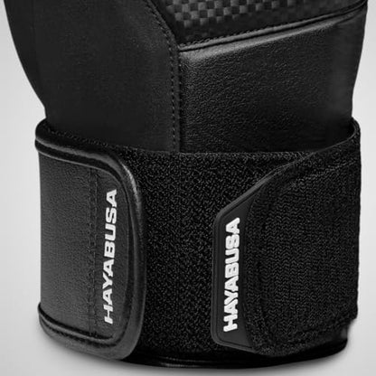 Hayabusa T3 Boxing Gloves - Sparring | Sparring Gloves, Muay Thai Gloves, Kickboxing Gloves, Heavy Bag Gloves, Boxing Gloves for Men and Women, Boxing Gloves - color: Black, size: 18oz