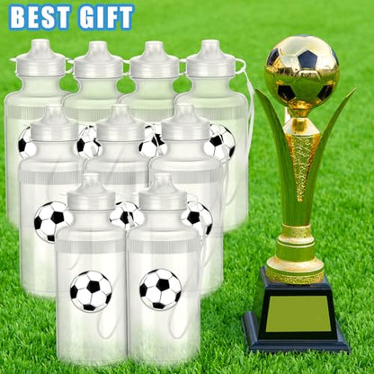Zubebe 36 Pcs Sports Water Bottles Bulk Squeeze Reusable Bpa-free Plastic Water Bottles End of the Year Gifts Summer Gifts for Students School Travel Hiking Cycling Event Team Gift - color: Clear White