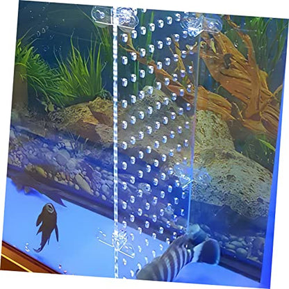Toyvian Transparent Acrylic Aquarium Fish Tank Divider with Suction Cup Isolation Board for Separating Fish Suitable for Aquarium Compartmentalization