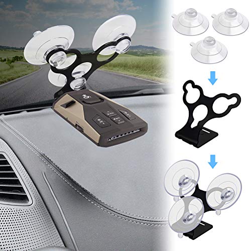 Windshield Suction Cup Mount Holder Compatible with Cobra Radar | Radar Detector Mount Compatible with Cobra RAD 450, 8-Band, ESD-6100, ESD-7000, XRS-9300, PRO-9780 and All Recent Models