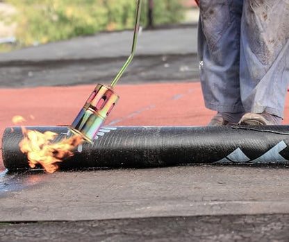 Flame King Propane Torch Kit Heavy Duty Weed Burner Powerful 320,000 BTU with 6-ft Hose Regulator Assembly - size: 320K BTU