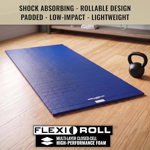 Dollamur 5'x10'x1.25" Jiu-Jitsu Mat, Tatami - color: Royal