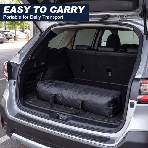 3 Pcs Tripod Carrying Case Bag Water Resistant Durable Lightweight Multifunctional Tripod Carrying Case with Heavy Duty Suit for Tent, Fishing Pole, Lights, Cameras(Black,39 x 8 x 8 in) - size: 39 x 8 x 8 in