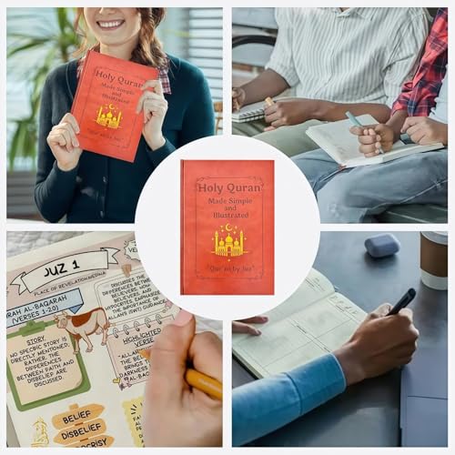 The Quran Journey: Holy Quran Made Simple & Illustrated - an Easy-to-Follow Study Guide for Beginners with Complete Summary, Tafsir & All 114 Surahs