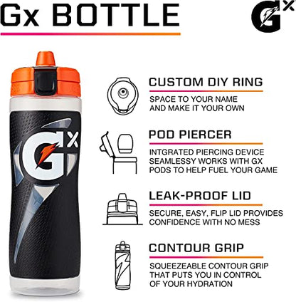 Gatorade Gx, Marble Black, 30 Oz - color: Marble Black, size: 30 Ounces