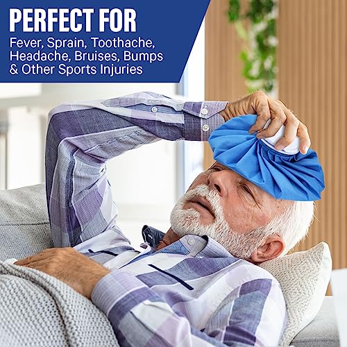 Affordtex Ice Bag 9 inches - Reusable, Durable, Cold Pack for Injuries, Muscle Aches, Knee Support