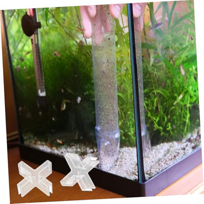 ABOOFAN 30pcs Plastic Glass Fixing Clamps for Aquariums and Display Cases Easy Installation Fish Tank Organizer Shelf Mounting Brackets for Cabinets and Showcases