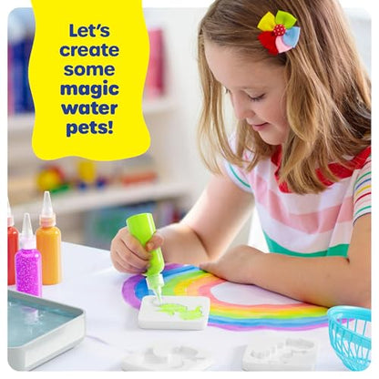 Magic Gel Water Pets Kit for Kids - Gifts for Kids - Squishy Maker Set | Craft for Kids - Gifts for Boys & Girls - Make Your Own Squishies Toys Crafts - Aqua Fairy Magic Elf Toy Kit - Birthday Gifts
