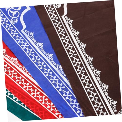Cabilock Delicate Patterns Polyester Prayer Mat Islamic Prayer Rug for Women Men Boys and Girls Portable Muslim Rug