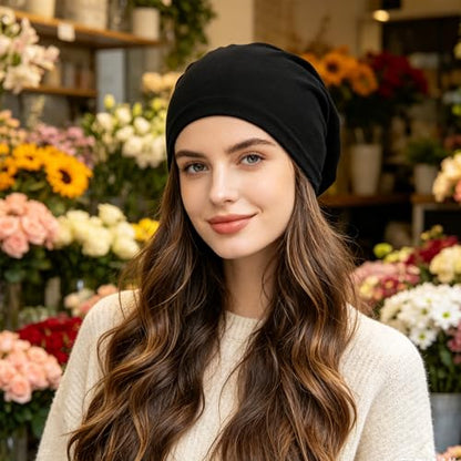 2Pcs Muslim Under Scarf Hijab Cap - Stretchy Breathable Undercap for Muslim Women - Non-Slip Head Wrap Head Covering Beanie for Hijab Wearer