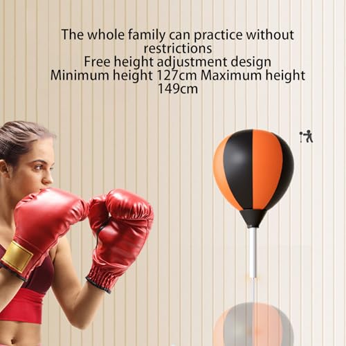 Boxing Reflex Bag With Stand, Reflex Bag, Strong Rebound Speed Ba-g Boxing, Punching Bags For Adults, Home Gym Accessories, Height Adjustable Gym Supplies - color: 110-130cm