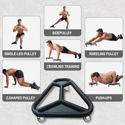 HOTWAVE Ab Roller Wheel for Core Workout – Extra-Wide Ab Exercise Equipment for Abs, Arms & Back – Stable & Quiet Fitness Roller for Home Gym Strength Training – Includes Knee Pad – For Men & Women - style: roller-black