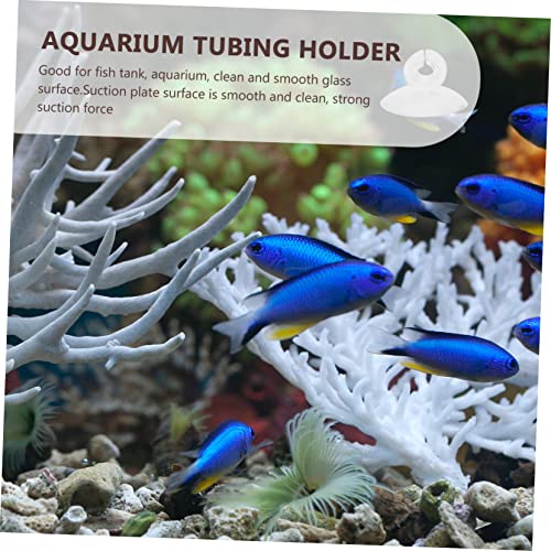 FOMIYES 25pcs Aquarium Suction Cup Clips for Fish Tank Hose Clamp Holders Durable Airline Support for Aquarists and Shrimp Breeders Easy to Install and Use