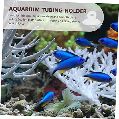 FOMIYES 25pcs Aquarium Suction Cup Clips for Fish Tank Hose Clamp Holders Durable Airline Support for Aquarists and Shrimp Breeders Easy to Install and Use