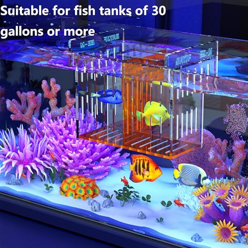 Acrylic Acclimation Box for Saltwater Fish and Reef Coral Quarantine Isolation Box for Aquarium Fish Hydroponic Plant External Breeding Box - size: 9.45inch*6.89inch*8.27inch