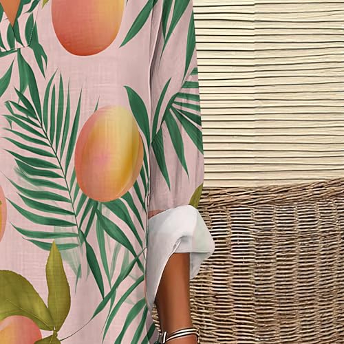 Womens Long Sleeve Shirts V Neck Loose Fit Oversized Graphic Tees Trendy Casual Womens Pullover Tropical Vacation Outfits - color: Style-20, size: X-Large
