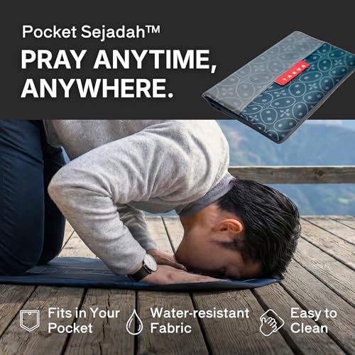 TAKVA The Pocket Sejadah Limited Edition | Portable Waterproof Prayer mat, Muslim Gift, Ramadan Present, Islamic Gift, eid Gift, Travel Prayer mat (Design in Japan, Made in Turkey) (Indomalayan) - color: Indomalayan