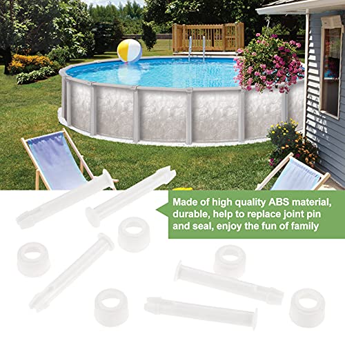 36Pcs Plastic Pool Joint Pins & Pool Seals(2.16Inch) | Compatible with Intex 10'-12' Above Ground Round Metal Frame Pools and Intex Rectangular Metal Frame Pools - size: 2.16Inch