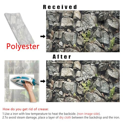 24X16IN Stone Aquarium Background, Rock Fish Tank Background, Natural Rocky Glass Terrarium Background with 8 EVA Double-Sided Tape - color: Stone, size: 24X16in/60X40cm