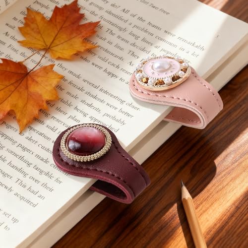 Elegant Design Magnetic Journal Clip, Decorative Bookmark Clips - style: Color Set E 2 Pcs