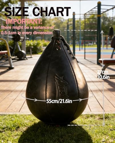 Boxing Speed Punching Bag MMA Training Speed Ball Hanging Swivel Reflex Bag Equipment Workout Kicking Martial Arts Home Gym Exercise Speed Bag - color: Black