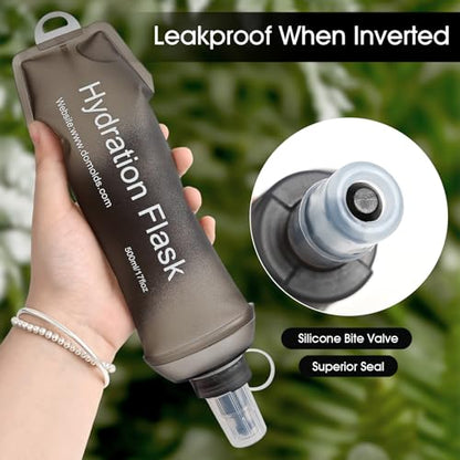 GUYI GYGYL Soft Flask, Collapsible Water Bottle for Sports, 250ml Grey - color: 250ml Grey