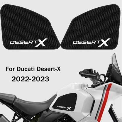 Motorcycle Knee Traction Pad Tank Anti Slip Traction Side Pad Knee Grip Decal for Desert X Dashboard - color: Transparent