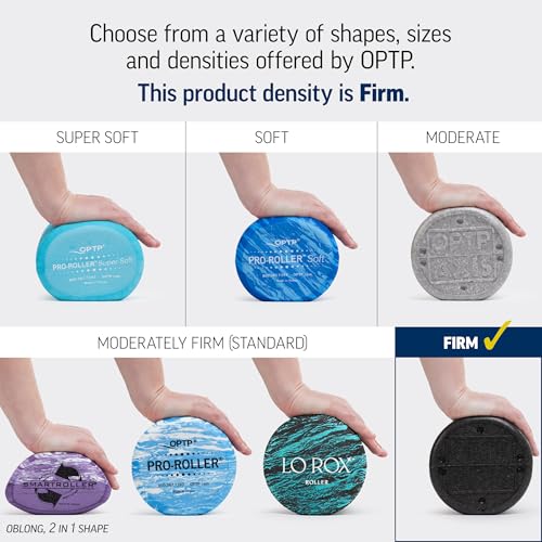 OPTP AXIS Firm Foam Roller, High Density Foam Roller for Physical Therapy, Yoga, Pilates, Fitness Exercise and Sports Training (Black, 36" X 6" Round) - color: Black - 36" X 6" Round