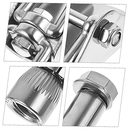 Hemoton Stainless Swing Hangers Heavy Duty Swingset Brackets Ceiling Hooks for Swing Hammock Hanging Fixing Kit