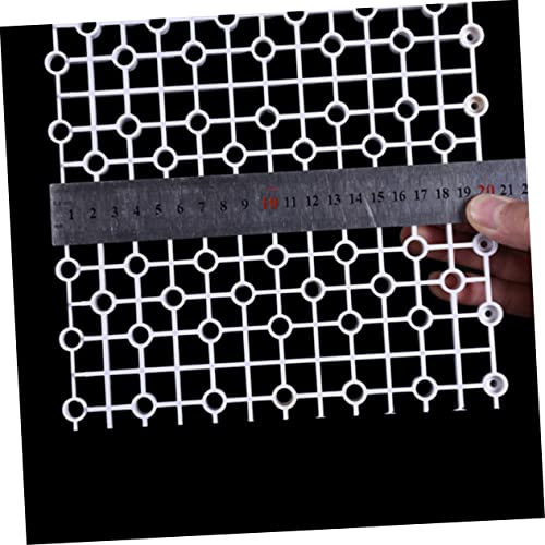 GANAZONO Aquarium Canister Plate 5pcs Fish Tank Bottom Plate PVC Flat Smooth Easy to Install - color: White, size: Size 1