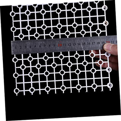 GANAZONO Aquarium Canister Plate 5pcs Fish Tank Bottom Plate PVC Flat Smooth Easy to Install - color: White, size: Size 1