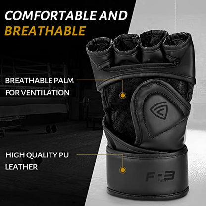 MMA Gloves for Sparring,Muay Thai,Training | Open Palm, Sparring & Grappling, Men & Women, Combat Sports, Boxing, Muay Thai, Kickboxing - size: Medium