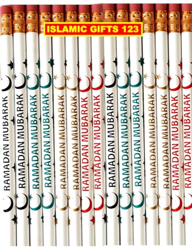 Ramadan Pencils[24 Pack] Ramadan Favors Ramadan Mubarak Ramadan Gift Ramadan Mubarak Decoration Eid Gift Muslim Gifts Wholesale (MIX 24.) - color: MIX 24.