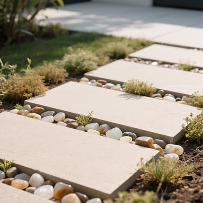 0.96LB Natural Crushed Stones Aquarium Gravel Vase Filler Succulent Rocks Fish Tank Decor Pebbles Polished Irregular Shaped Bulk - White - color: White