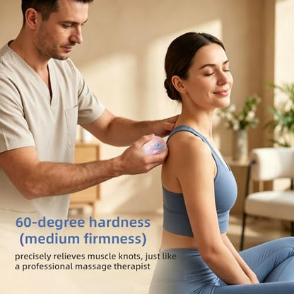 Firm Rubber Massage Lacrosse Ball 2.5 Inch for Muscle Relief | Muscle Relaxation, Myofascial Release, Foot & Full Body Massage, Portable Fitness Recovery Tool