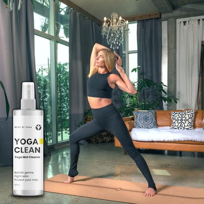 Yoga Mat With Cork-Safe Cleaning Spray To Fight Odor and Protect Your Mat