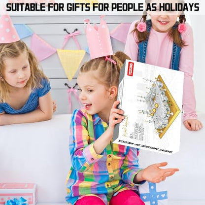 Mecca Mosque Building Model Mini Block Set (1255 Pieces) Muslims Islamic Gift, Famous Building Toy Children and Adult Eid al Fitr Gift - style: Mecca Mosque
