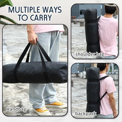 3 Pcs Tripod Carrying Case Bag Water Resistant Durable Lightweight Multifunctional Tripod Carrying Case with Heavy Duty Suit for Tent, Fishing Pole, Lights, Speakers, Cameras(Black,28 Inch)