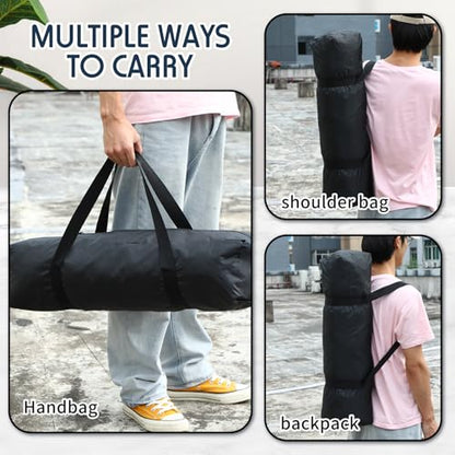 3 Pcs Tripod Carrying Case Bag Water Resistant Durable Lightweight Multifunctional Tripod Carrying Case with Heavy Duty Suit for Tent, Fishing Pole, Lights, Speakers, Cameras(Black,28 Inch)
