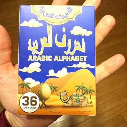 36 Arabic Flash Cards, Arabic Alphabet Learning for Beginners, Adults, Learn Arabic Alphabet Letters Writing & Pronunciation Guide for Teacher Tool Supplies