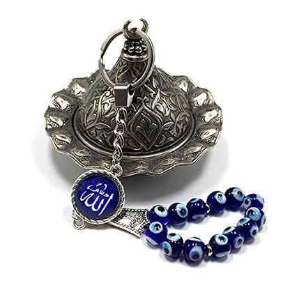 Evil Eye Collection (Evil Eye Bead Keychain and Keychain Collection with Allah - Handbag Holders) - color: Evil Eye Bead Keychain and Keychain Collection With Allah - Handbag Holders