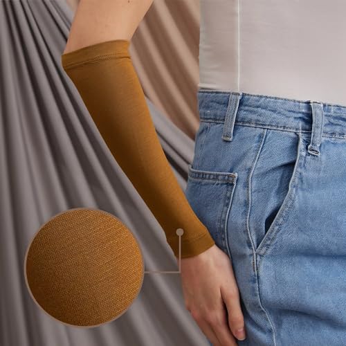 Modest Arm Cover | Jersey Arm Cover | Modest Sleeve Covering for Muslim Women - color: Bronze