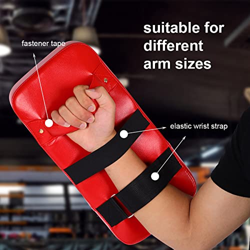 Taekwondo Kick Pad PU Muay Thai Pads MMA Karate Kick Pads Kickboxing Training Pads Martial Arts Punching Pads Leather Strike Kicking Pad