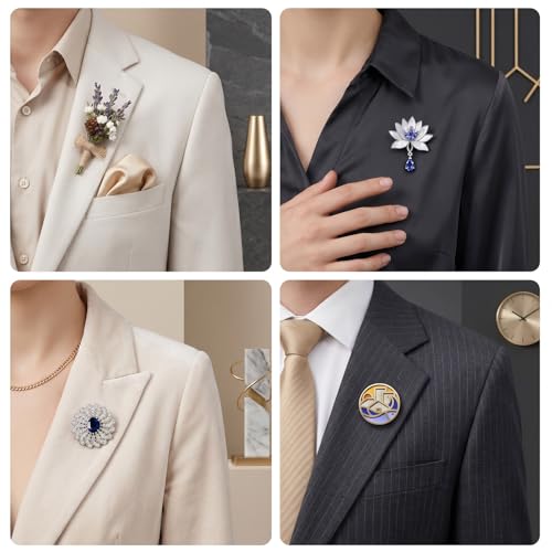 Mini Magnetic Pin Brooch Converters - color: Gold