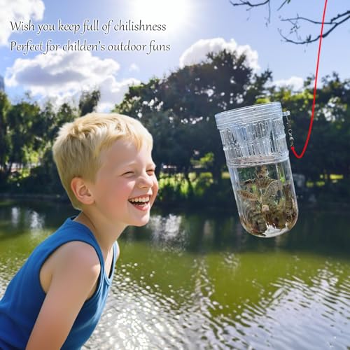 Portable and Hard Plastic Aquarium Minnow&Small Fish Trap for Aquarium Children Fishing Outdoors,Durable Container Bait Trap Suitable for Fishing,Crab,Shrimp,Turtle - size: Small